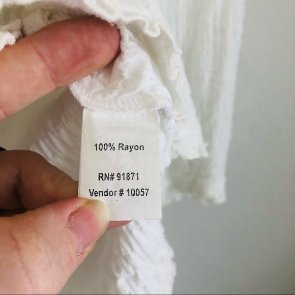 Vintage Boho White Blouse - Picture 8 of 12